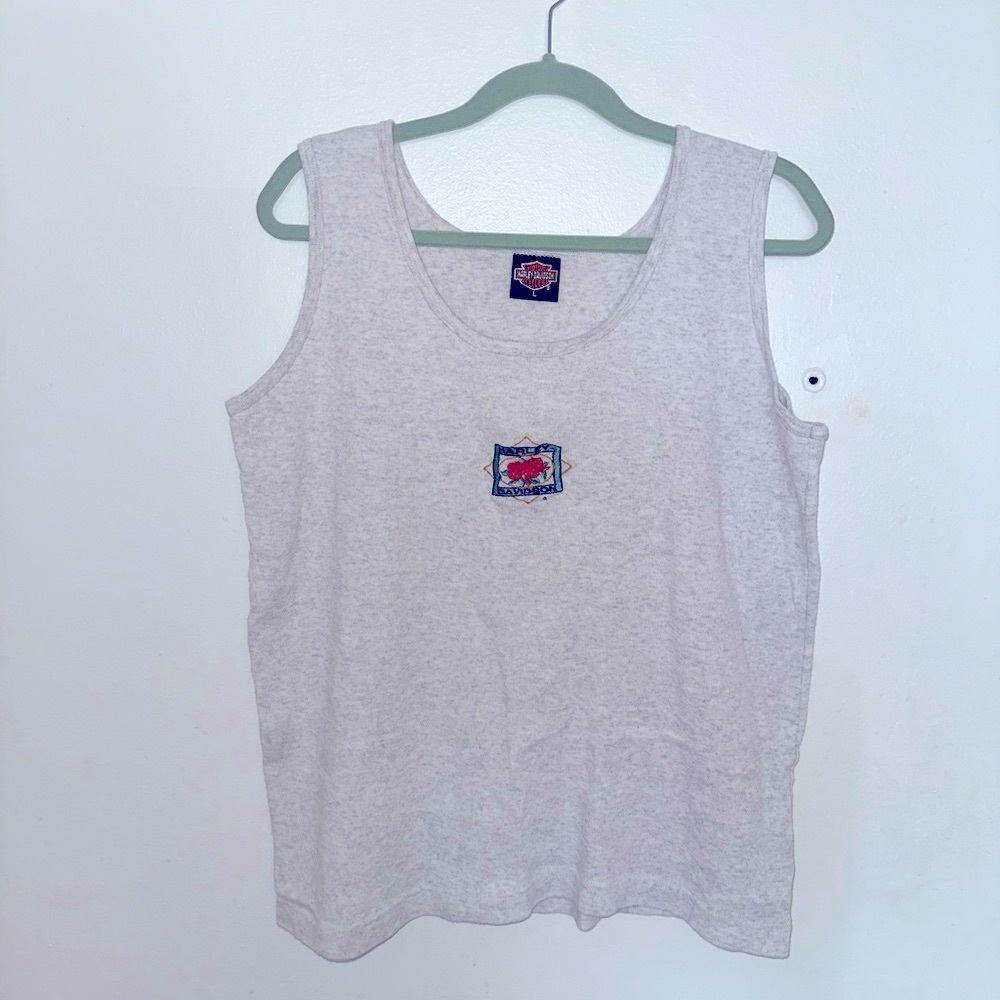 Harley-Davidson Women's Gray Tank Top with Logo size Large